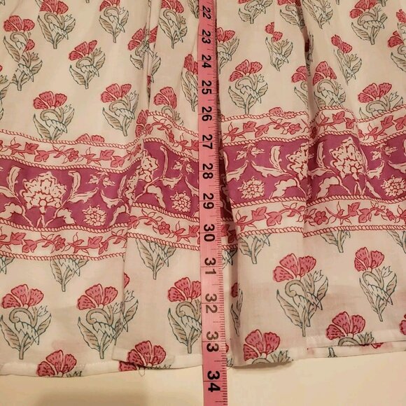 NWOT Haute Hippie Long Sleeve Dress Boho Lined Floral Cotton Rayon Size Small - Picture 12 of 13